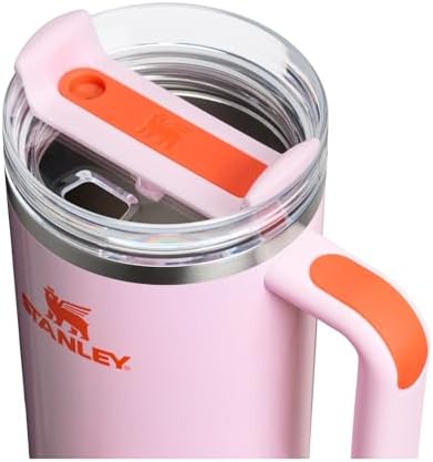 STANLEY Quencher H2 0 Tumbler with Handle and Straw 40 oz   Flowstate 3 Position Lid   Cup Holder Compatible for Travel   Insulated Stainless Steel Cup   BPA Free   Chili Red