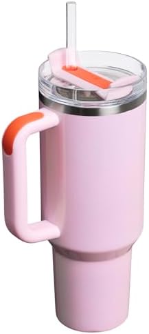 STANLEY Quencher H2 0 Tumbler with Handle and Straw 40 oz   Flowstate 3 Position Lid   Cup Holder Compatible for Travel   Insulated Stainless Steel Cup   BPA Free   Chili Red