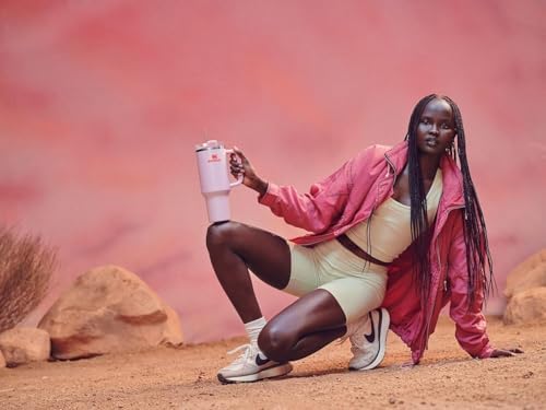 STANLEY Quencher H2 0 Tumbler with Handle and Straw 40 oz   Flowstate 3 Position Lid   Cup Holder Compatible for Travel   Insulated Stainless Steel Cup   BPA Free   Chili Red