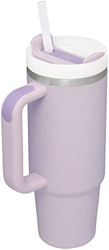 STANLEY Quencher H2 0 Tumbler with Handle and Straw 40 oz   Flowstate 3 Position Lid   Cup Holder Compatible for Travel   Insulated Stainless Steel Cup   BPA Free   Chili Red