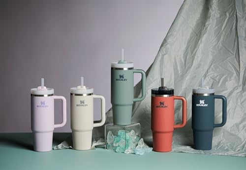 STANLEY Quencher H2 0 Tumbler with Handle and Straw 40 oz   Flowstate 3 Position Lid   Cup Holder Compatible for Travel   Insulated Stainless Steel Cup   BPA Free   Chili Red