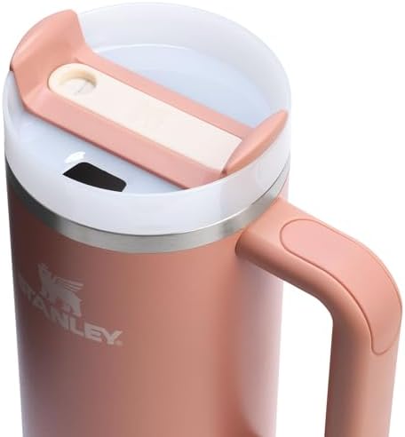 STANLEY Quencher H2 0 Tumbler with Handle and Straw 40 oz   Flowstate 3 Position Lid   Cup Holder Compatible for Travel   Insulated Stainless Steel Cup   BPA Free   Chili Red