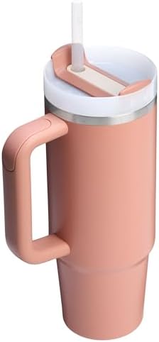 STANLEY Quencher H2 0 Tumbler with Handle and Straw 40 oz   Flowstate 3 Position Lid   Cup Holder Compatible for Travel   Insulated Stainless Steel Cup   BPA Free   Chili Red