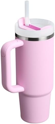 STANLEY Quencher H2 0 Tumbler with Handle and Straw 40 oz   Flowstate 3 Position Lid   Cup Holder Compatible for Travel   Insulated Stainless Steel Cup   BPA Free   Chili Red