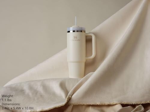 STANLEY Quencher H2 0 Tumbler with Handle and Straw 40 oz   Flowstate 3 Position Lid   Cup Holder Compatible for Travel   Insulated Stainless Steel Cup   BPA Free   Chili Red