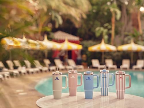 STANLEY Quencher H2 0 Tumbler with Handle and Straw 40 oz   Flowstate 3 Position Lid   Cup Holder Compatible for Travel   Insulated Stainless Steel Cup   BPA Free   Chili Red