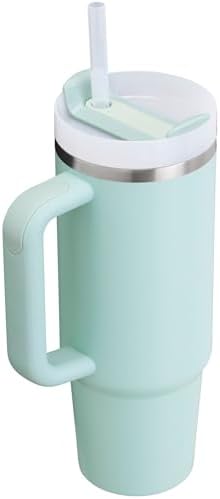 STANLEY Quencher H2 0 Tumbler with Handle and Straw 40 oz   Flowstate 3 Position Lid   Cup Holder Compatible for Travel   Insulated Stainless Steel Cup   BPA Free   Chili Red