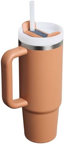 STANLEY Quencher H2 0 Tumbler with Handle and Straw 40 oz   Flowstate 3 Position Lid   Cup Holder Compatible for Travel   Insulated Stainless Steel Cup   BPA Free   Chili Red