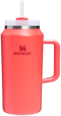 STANLEY Quencher H2 0 Tumbler with Handle and Straw 40 oz   Flowstate 3 Position Lid   Cup Holder Compatible for Travel   Insulated Stainless Steel Cup   BPA Free   Chili Red