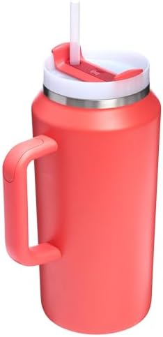STANLEY Quencher H2 0 Tumbler with Handle and Straw 40 oz   Flowstate 3 Position Lid   Cup Holder Compatible for Travel   Insulated Stainless Steel Cup   BPA Free   Chili Red