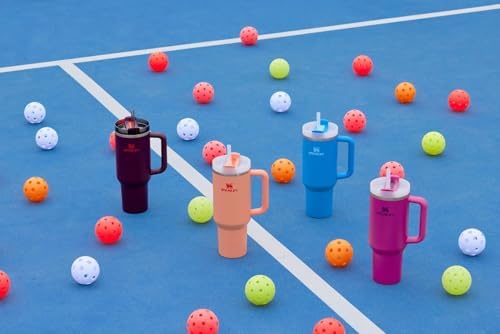 STANLEY Quencher H2 0 Tumbler with Handle and Straw 40 oz   Flowstate 3 Position Lid   Cup Holder Compatible for Travel   Insulated Stainless Steel Cup   BPA Free   Chili Red