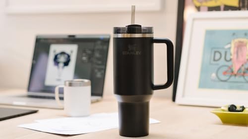 STANLEY Quencher H2 0 Tumbler with Handle and Straw 40 oz   Flowstate 3 Position Lid   Cup Holder Compatible for Travel   Insulated Stainless Steel Cup   BPA Free   Chili Red