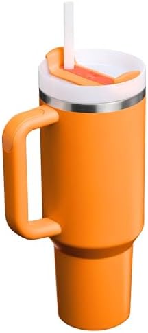 STANLEY Quencher H2 0 Tumbler with Handle and Straw 40 oz   Flowstate 3 Position Lid   Cup Holder Compatible for Travel   Insulated Stainless Steel Cup   BPA Free   Chili Red