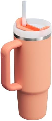STANLEY Quencher H2 0 Tumbler with Handle and Straw 40 oz   Flowstate 3 Position Lid   Cup Holder Compatible for Travel   Insulated Stainless Steel Cup   BPA Free   Chili Red