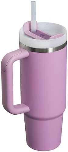 STANLEY Quencher H2 0 Tumbler with Handle and Straw 40 oz   Flowstate 3 Position Lid   Cup Holder Compatible for Travel   Insulated Stainless Steel Cup   BPA Free   Chili Red
