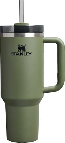 STANLEY Quencher H2 0 Tumbler with Handle and Straw 40 oz   Flowstate 3 Position Lid   Cup Holder Compatible for Travel   Insulated Stainless Steel Cup   BPA Free   Chili Red