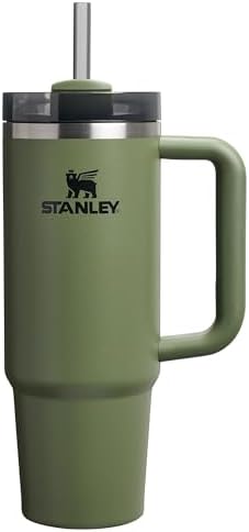 STANLEY Quencher H2 0 Tumbler with Handle and Straw 40 oz   Flowstate 3 Position Lid   Cup Holder Compatible for Travel   Insulated Stainless Steel Cup   BPA Free   Chili Red