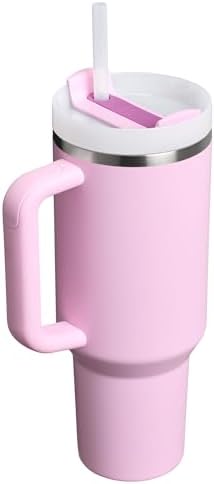 STANLEY Quencher H2 0 Tumbler with Handle and Straw 40 oz   Flowstate 3 Position Lid   Cup Holder Compatible for Travel   Insulated Stainless Steel Cup   BPA Free   Chili Red