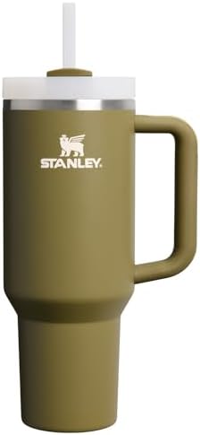 STANLEY Quencher H2 0 Tumbler with Handle and Straw 40 oz   Flowstate 3 Position Lid   Cup Holder Compatible for Travel   Insulated Stainless Steel Cup   BPA Free   Chili Red