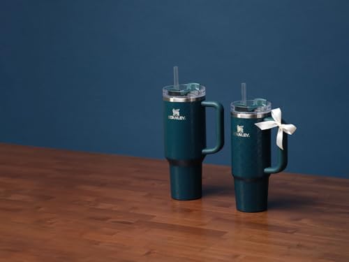 STANLEY Quencher H2 0 Tumbler with Handle and Straw 40 oz   Flowstate 3 Position Lid   Cup Holder Compatible for Travel   Insulated Stainless Steel Cup   BPA Free   Chili Red