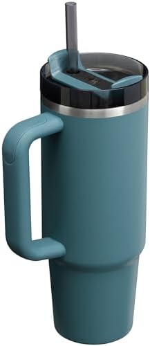 STANLEY Quencher H2 0 Tumbler with Handle and Straw 40 oz   Flowstate 3 Position Lid   Cup Holder Compatible for Travel   Insulated Stainless Steel Cup   BPA Free   Chili Red