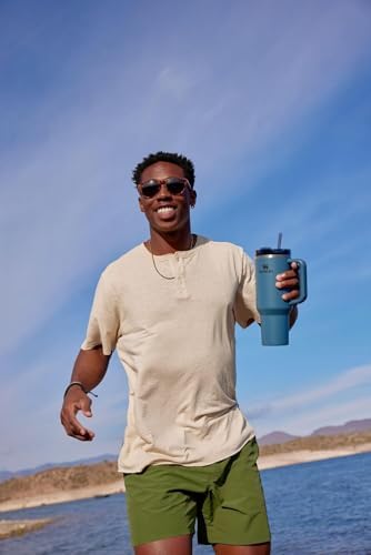 STANLEY Quencher H2 0 Tumbler with Handle and Straw 40 oz   Flowstate 3 Position Lid   Cup Holder Compatible for Travel   Insulated Stainless Steel Cup   BPA Free   Chili Red