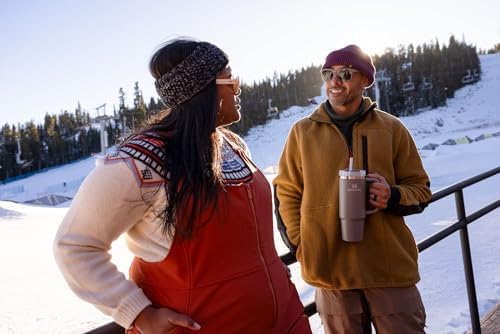 STANLEY Quencher H2 0 Tumbler with Handle and Straw 40 oz   Flowstate 3 Position Lid   Cup Holder Compatible for Travel   Insulated Stainless Steel Cup   BPA Free   Chili Red