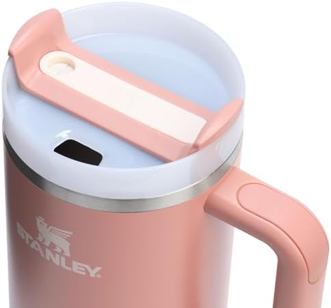 STANLEY Quencher H2 0 Tumbler with Handle and Straw 40 oz   Flowstate 3 Position Lid   Cup Holder Compatible for Travel   Insulated Stainless Steel Cup   BPA Free   Chili Red