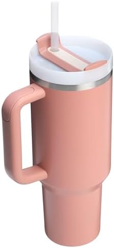 STANLEY Quencher H2 0 Tumbler with Handle and Straw 40 oz   Flowstate 3 Position Lid   Cup Holder Compatible for Travel   Insulated Stainless Steel Cup   BPA Free   Chili Red
