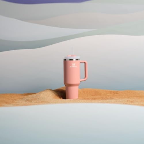 STANLEY Quencher H2 0 Tumbler with Handle and Straw 40 oz   Flowstate 3 Position Lid   Cup Holder Compatible for Travel   Insulated Stainless Steel Cup   BPA Free   Chili Red