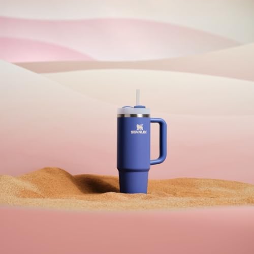 STANLEY Quencher H2 0 Tumbler with Handle and Straw 40 oz   Flowstate 3 Position Lid   Cup Holder Compatible for Travel   Insulated Stainless Steel Cup   BPA Free   Chili Red