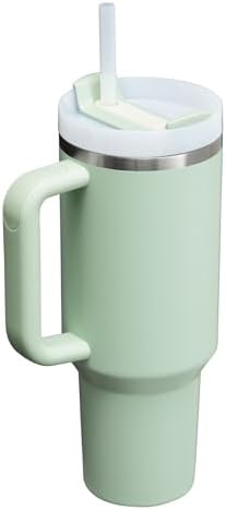 STANLEY Quencher H2 0 Tumbler with Handle and Straw 40 oz   Flowstate 3 Position Lid   Cup Holder Compatible for Travel   Insulated Stainless Steel Cup   BPA Free   Chili Red