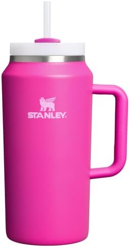 STANLEY Quencher H2 0 Tumbler with Handle and Straw 40 oz   Flowstate 3 Position Lid   Cup Holder Compatible for Travel   Insulated Stainless Steel Cup   BPA Free   Chili Red