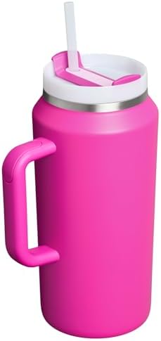 STANLEY Quencher H2 0 Tumbler with Handle and Straw 40 oz   Flowstate 3 Position Lid   Cup Holder Compatible for Travel   Insulated Stainless Steel Cup   BPA Free   Chili Red