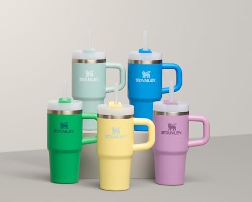 STANLEY Quencher H2 0 Tumbler with Handle and Straw 40 oz   Flowstate 3 Position Lid   Cup Holder Compatible for Travel   Insulated Stainless Steel Cup   BPA Free   Chili Red