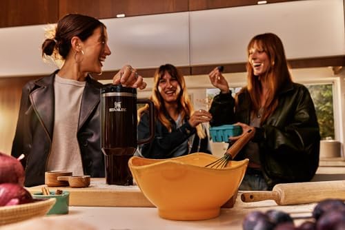 STANLEY Quencher H2 0 Tumbler with Handle and Straw 40 oz   Flowstate 3 Position Lid   Cup Holder Compatible for Travel   Insulated Stainless Steel Cup   BPA Free   Chili Red