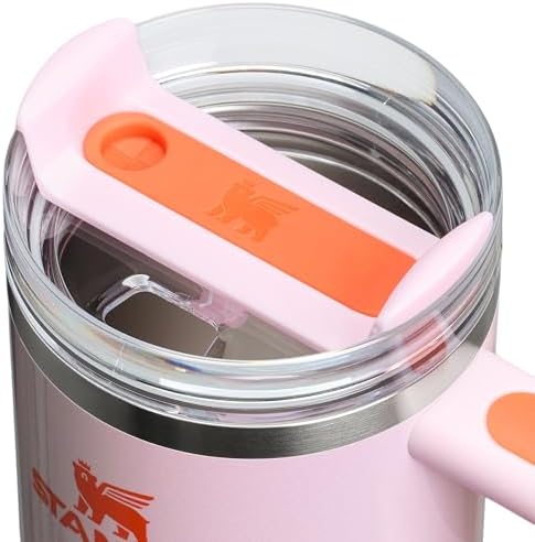 STANLEY Quencher H2 0 Tumbler with Handle and Straw 40 oz   Flowstate 3 Position Lid   Cup Holder Compatible for Travel   Insulated Stainless Steel Cup   BPA Free   Chili Red