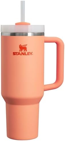 STANLEY Quencher H2 0 Tumbler with Handle and Straw 40 oz   Flowstate 3 Position Lid   Cup Holder Compatible for Travel   Insulated Stainless Steel Cup   BPA Free   Chili Red