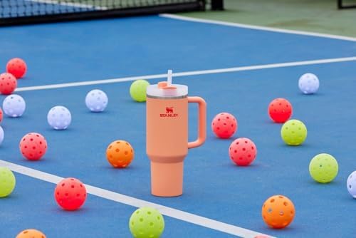 STANLEY Quencher H2 0 Tumbler with Handle and Straw 40 oz   Flowstate 3 Position Lid   Cup Holder Compatible for Travel   Insulated Stainless Steel Cup   BPA Free   Chili Red