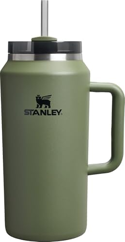 STANLEY Quencher H2 0 Tumbler with Handle and Straw 40 oz   Flowstate 3 Position Lid   Cup Holder Compatible for Travel   Insulated Stainless Steel Cup   BPA Free   Chili Red