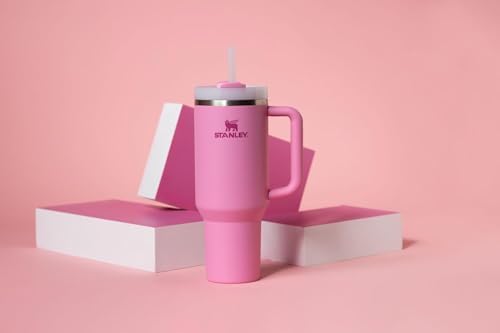 STANLEY Quencher H2 0 Tumbler with Handle and Straw 40 oz   Flowstate 3 Position Lid   Cup Holder Compatible for Travel   Insulated Stainless Steel Cup   BPA Free   Chili Red