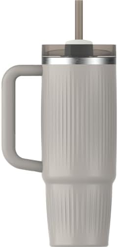 STANLEY Quencher H2 0 Tumbler with Handle and Straw 40 oz   Flowstate 3 Position Lid   Cup Holder Compatible for Travel   Insulated Stainless Steel Cup   BPA Free   Chili Red