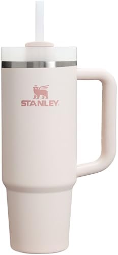 STANLEY Quencher H2 0 Tumbler with Handle and Straw 40 oz   Flowstate 3 Position Lid   Cup Holder Compatible for Travel   Insulated Stainless Steel Cup   BPA Free   Chili Red