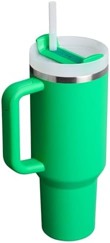 STANLEY Quencher H2 0 Tumbler with Handle and Straw 40 oz   Flowstate 3 Position Lid   Cup Holder Compatible for Travel   Insulated Stainless Steel Cup   BPA Free   Chili Red