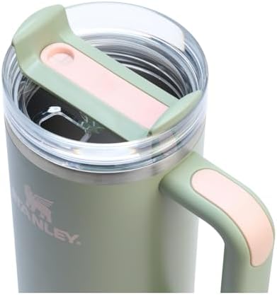 STANLEY Quencher H2 0 Tumbler with Handle and Straw 40 oz   Flowstate 3 Position Lid   Cup Holder Compatible for Travel   Insulated Stainless Steel Cup   BPA Free   Chili Red