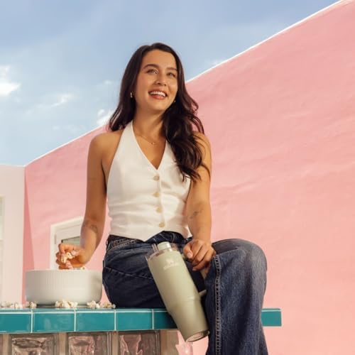 STANLEY Quencher H2 0 Tumbler with Handle and Straw 40 oz   Flowstate 3 Position Lid   Cup Holder Compatible for Travel   Insulated Stainless Steel Cup   BPA Free   Chili Red