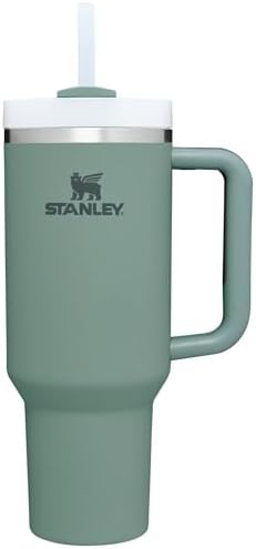 STANLEY Quencher H2 0 Tumbler with Handle and Straw 40 oz   Flowstate 3 Position Lid   Cup Holder Compatible for Travel   Insulated Stainless Steel Cup   BPA Free   Chili Red