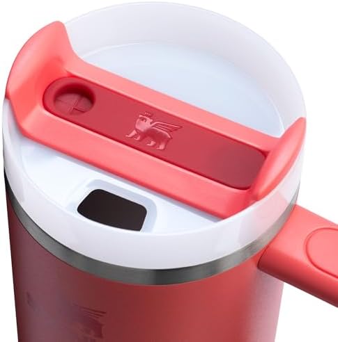 STANLEY Quencher H2 0 Tumbler with Handle and Straw 40 oz   Flowstate 3 Position Lid   Cup Holder Compatible for Travel   Insulated Stainless Steel Cup   BPA Free   Chili Red