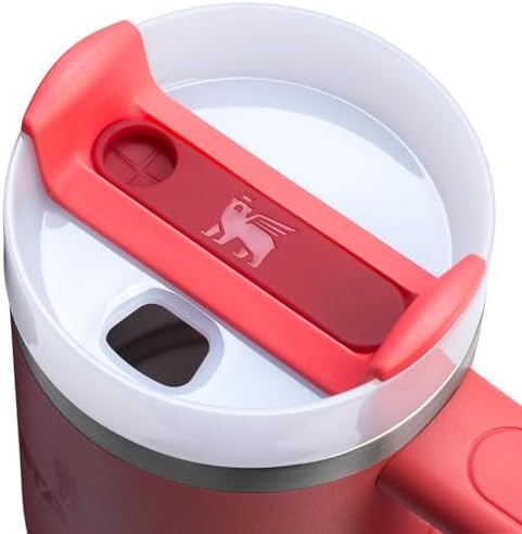 STANLEY Quencher H2 0 Tumbler with Handle and Straw 40 oz   Flowstate 3 Position Lid   Cup Holder Compatible for Travel   Insulated Stainless Steel Cup   BPA Free   Chili Red