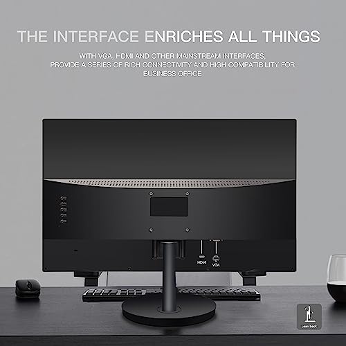 STGAubron 24 Inch Gaming Computer Monitor  FHD 1920 x 1080P Office PC LED Display  99  sRGB  HDMI  VGA  Ergonomic Tilt Adjustment